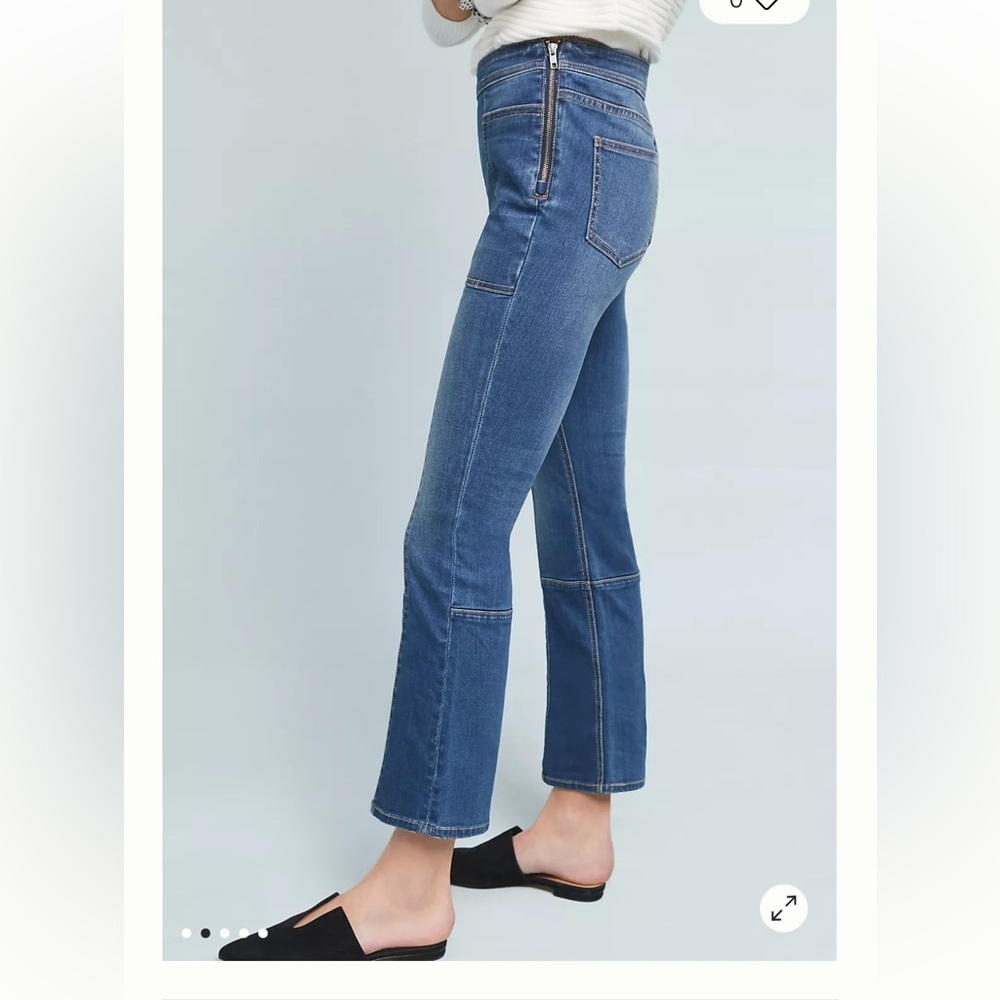 Pilcro and the Letterpress Utility High-Rise Cropped Baby Bootcut Pants 29